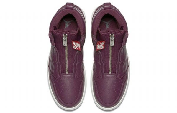 Nike Air Jordan 1 Retro Korkeat Topit Vetoketjulliset Koripallokengät Naisille Burgundy