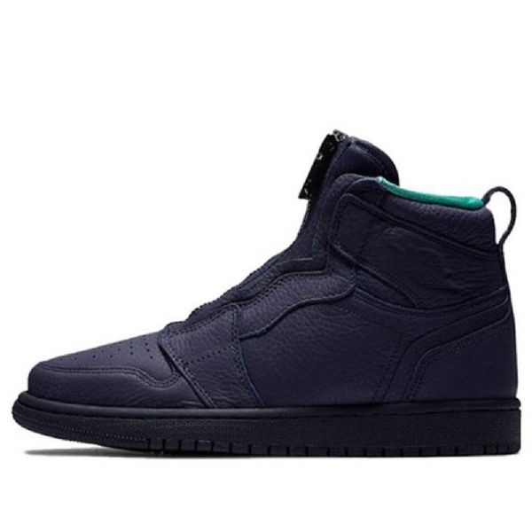 Nike Air Jordan 1 Retro Korkeat Topit Vetoketjulliset Koripallokengät Naisille Siniset