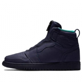 Nike Air Jordan 1 Retro Korkeat Topit Vetoketjulliset Koripallokengät Naisille Siniset