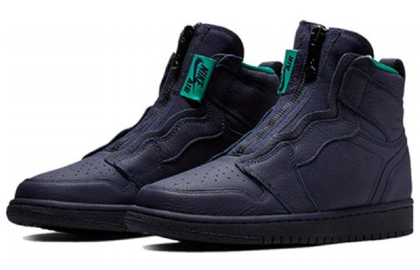 Nike Air Jordan 1 Retro Korkeat Topit Vetoketjulliset Koripallokengät Naisille Siniset