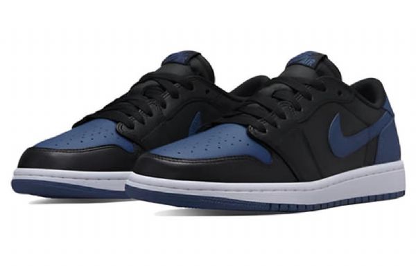 Nike Air Jordan 1 Retro Low Tops Og Lenkkarit Naisille Laivastonsininen