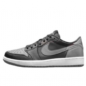 Nike Air Jordan 1 Retro Low Tops Og Shadow Kengät Miehille Musta Harmaa