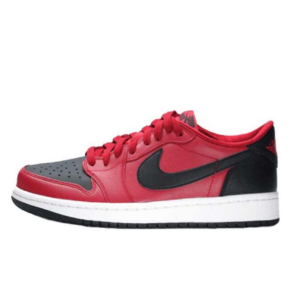 Nike Air Jordan 1 Retro Matalat Og-kengät Miehille Punainen Musta