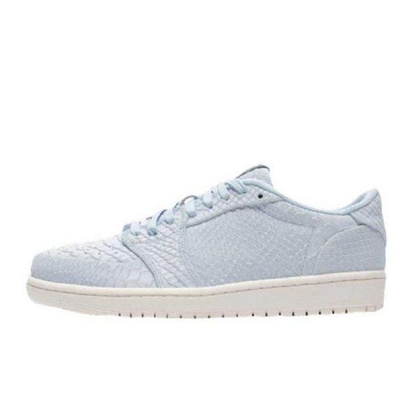 Nike Air Jordan Air 1 Retro Matalat Topit Ei Swoosh Ice Kengät Miehille Sininen