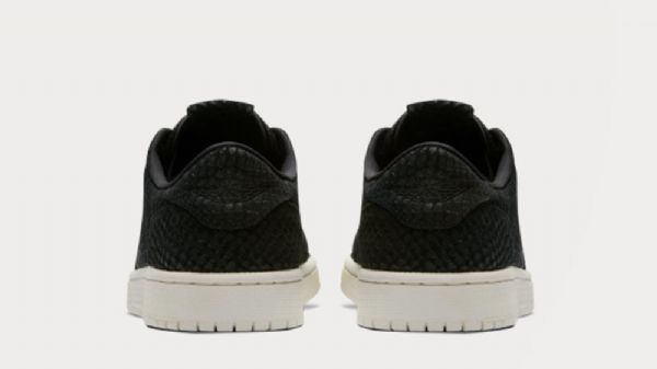 Nike Air Jordan 1 Retro Matalat Topit Ei Swoosh-kenkiä Miehille Musta