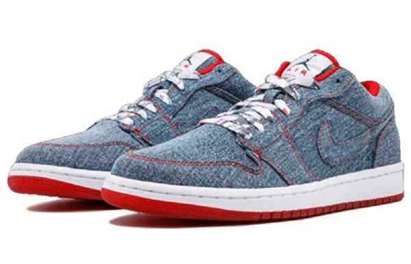 Nike Air Jordan 1 Retro Matalat Topit Koripallokengät Naisille Laivastonsininen