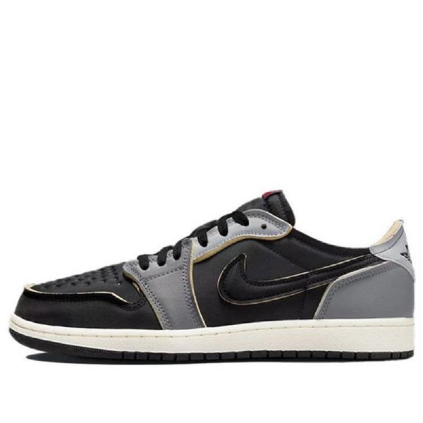 Nike Air Jordan 1 Retro Matalat Topit Og Ex Koripallokengät Miehille Tummanharmaa