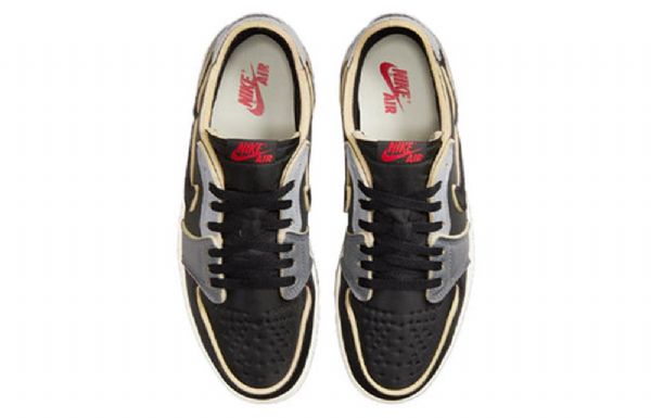 Nike Air Jordan 1 Retro Matalat Topit Og Ex Koripallokengät Miehille Tummanharmaa