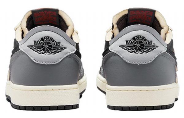 Nike Air Jordan 1 Retro Matalat Topit Og Ex Koripallokengät Miehille Tummanharmaa