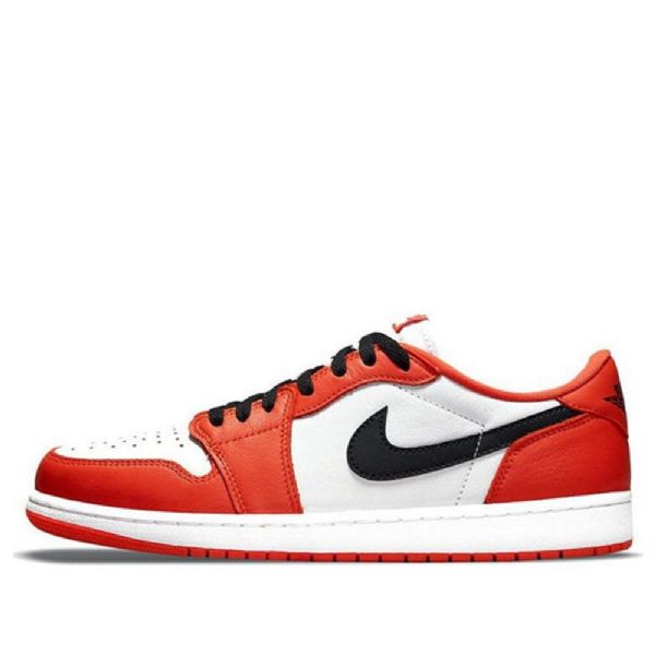 Nike Air Jordan 1 Retro Matalat Topit Og Koripallokengät Miehille Oranssi Valkoinen