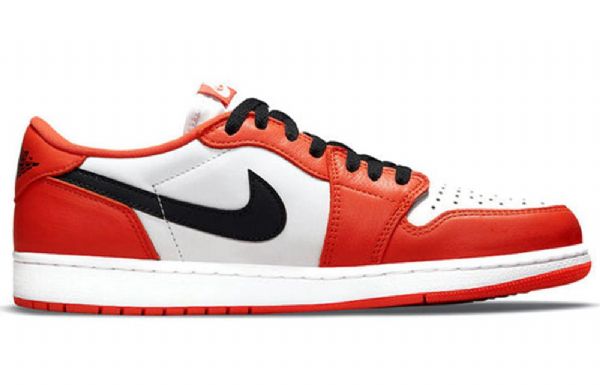 Nike Air Jordan 1 Retro Matalat Topit Og Koripallokengät Miehille Oranssi Valkoinen