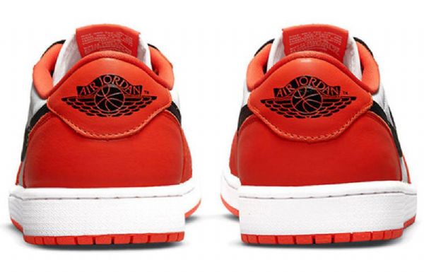 Nike Air Jordan 1 Retro Matalat Topit Og Koripallokengät Miehille Oranssi Valkoinen