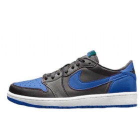 Nike Air Jordan 1 Retro Matalat Topit Og Varsity Royal Kengät Miehille Musta Sininen