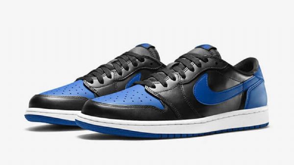 Nike Air Jordan 1 Retro Matalat Topit Og Varsity Royal Kengät Miehille Musta Sininen