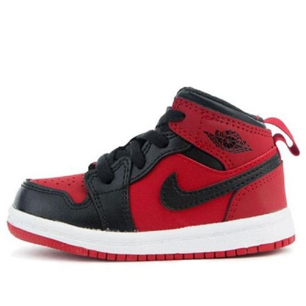 Nike Air Jordan 1 Retro Mid Tops Td Kengät Lapsille Punainen