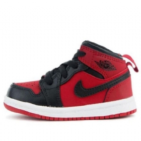 Nike Air Jordan 1 Retro Mid Tops Td Kengät Lapsille Punainen
