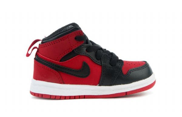 Nike Air Jordan 1 Retro Mid Tops Td Kengät Lapsille Punainen