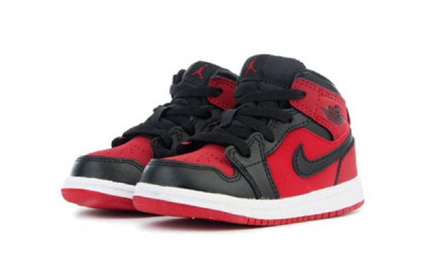 Nike Air Jordan 1 Retro Mid Tops Td Kengät Lapsille Punainen