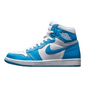 Nike Air Jordan 1 Retro Puuterikengät Miehille Sininen Valkoinen
