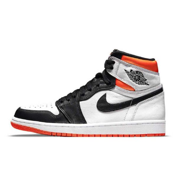 Nike Air Jordan 1 Sähkökengät Miehille Oranssi Musta Hopea