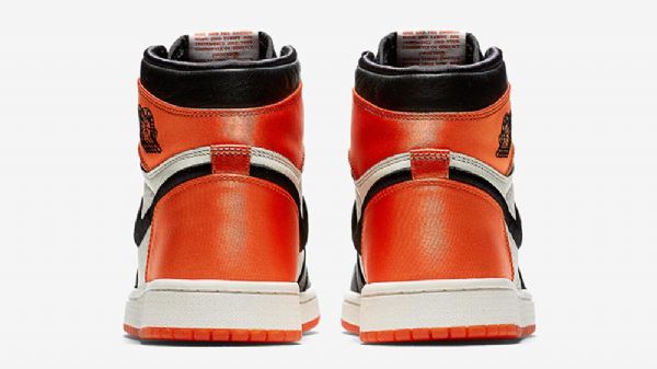 Nike Air Jordan 1 Satin Shatteredboard Kengät Naisille Oranssimusta