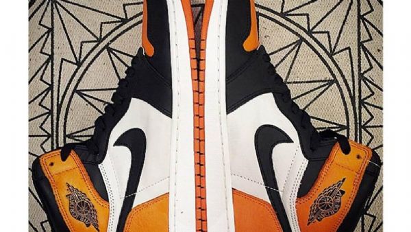 Nike Air Jordan 1 Shatteredboard Kengät Miehille Oranssi Musta Valkoinen