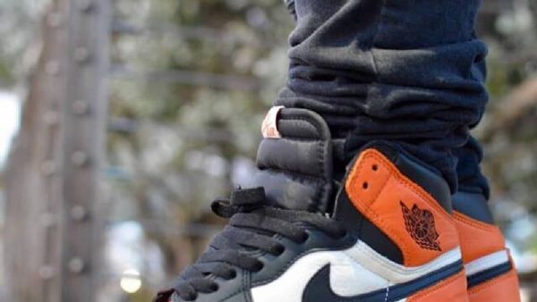 Nike Air Jordan 1 Shatteredboard Kengät Miehille Oranssi Musta Valkoinen
