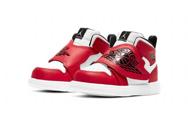 Nike Air Jordan 1 Sky Logo Td Kengät Lapsille Punainen Musta Valkoinen