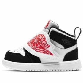Nike Air Jordan 1 Sky Logo Td Kengät Lapsille Valkoinen Punainen Musta