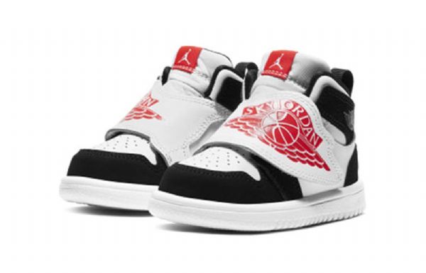 Nike Air Jordan 1 Sky Logo Td Kengät Lapsille Valkoinen Punainen Musta