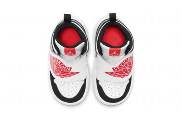 Nike Air Jordan 1 Sky Logo Td Kengät Lapsille Valkoinen Punainen Musta