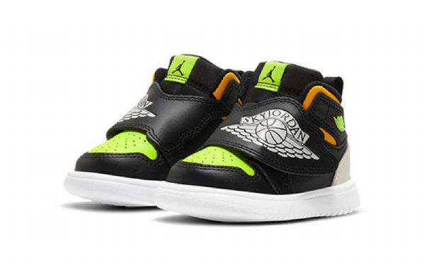 Nike Air Jordan 1 Sky Td Kengät Lapsille Musta Vihreä