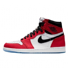 Nike Air Jordan 1 Spider-man Kengät Miehille Punainen Valkoinen