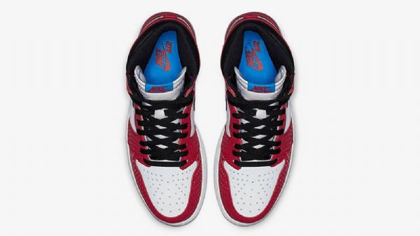 Nike Air Jordan 1 Spider-man Kengät Miehille Punainen Valkoinen
