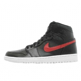 Nike Air Jordan 1 Swoosh Kengät Miehille Musta Punainen