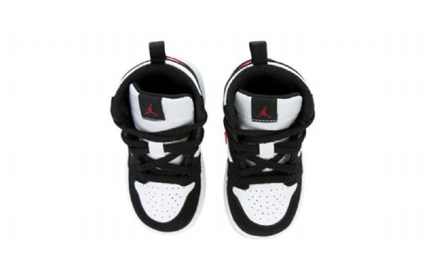 Nike Air Jordan 1 Td Retro High Tops Kengät Lapsille Valkoinen Musta Punainen
