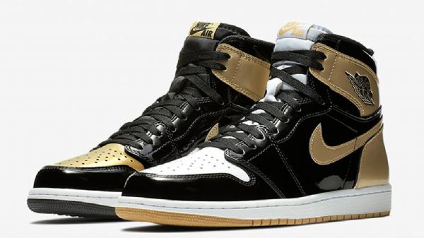 Nike Air Jordan 1 Top 3 Kenkiä Miehille Musta Valkoinen Kulta