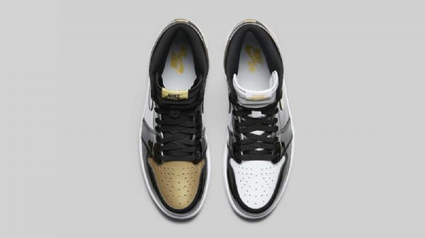 Nike Air Jordan 1 Top 3 Kenkiä Miehille Musta Valkoinen Kulta