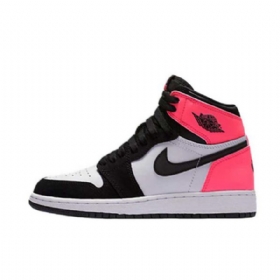 Nike Air Jordan 1 Ystävänpäiväkengät Miesten Musta Pinkki