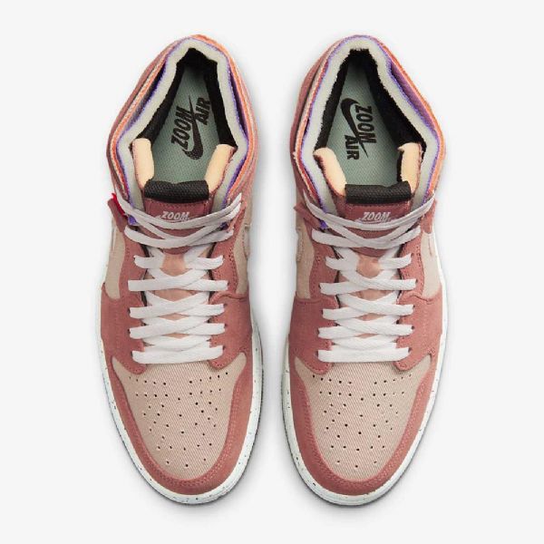 Nike Air Jordan 1 Zoom cmft Kengät Miehille Pinkki Purppura Valkoinen