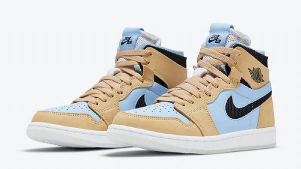 Nike Air Jordan 1 Zoom cmft Psychic Kengät Naisille Sinisenruskea