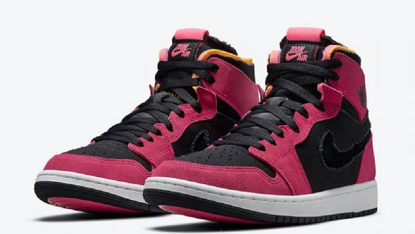 Nike Air Jordan 1 Zoom Comfort Fireberry Kengät Miehille Burgundy Musta