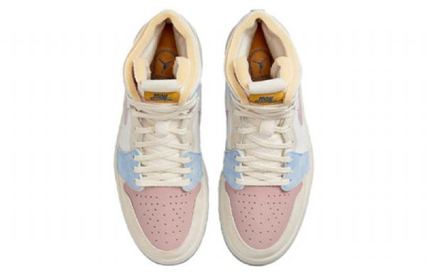 Nike Air Jordan 1 Zoom Air Comfort High Topit Retro Koripallokengät Naisille Pinkki