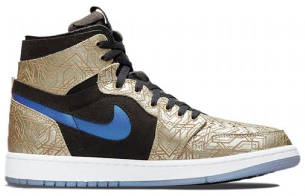 Nike Air Jordan 1 Zoom Comfort Retro Koripallokengät Miehille Kultaiset