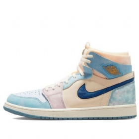 Nike Air Jordan 1 Zoom Comfort Retro Koripallokengät Miehille Siniset