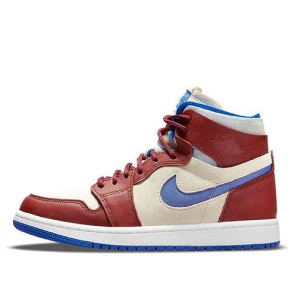 Nike Air Jordan 1 Zoom Comfort Retro Koripallokengät Naisille Punainen Khaki