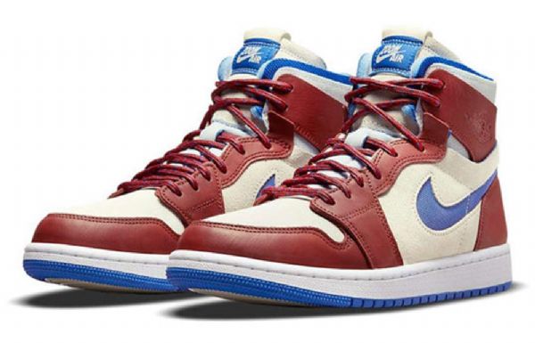 Nike Air Jordan 1 Zoom Comfort Retro Koripallokengät Naisille Punainen Khaki