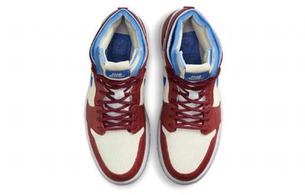 Nike Air Jordan 1 Zoom Comfort Retro Koripallokengät Naisille Punainen Khaki