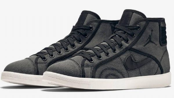 Nike Air Jordan Sky High Tops Og Miesten Kengät Musta Harmaa