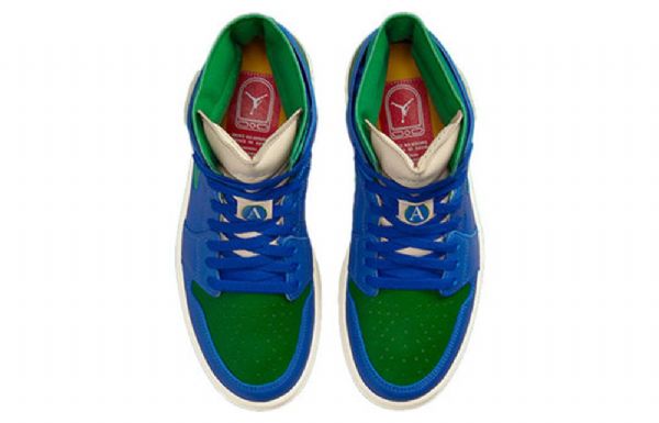 Nike Aleali May Air Jordan 1 Korkeat Topit Zoom Comfort Retro Koripallokengät Miehille Vihreä Sininen